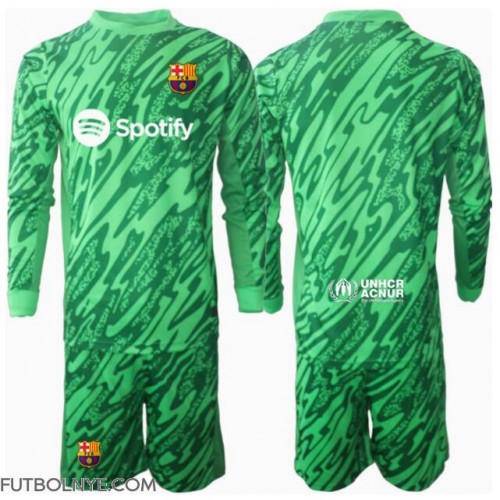 Camiseta Barcelona Portero Visitante Equipación para niños 2024-25 manga larga (+ pantalones cortos)